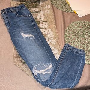 Garage Girlfriend Med Wash Stretch 5 Pocket Styling Jeans